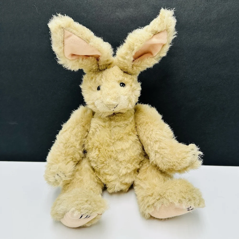 Vintage 90s Mary Meyer Gingersnap Bunny Rabbit Jointed 16” Stuffed Plush No Tag
